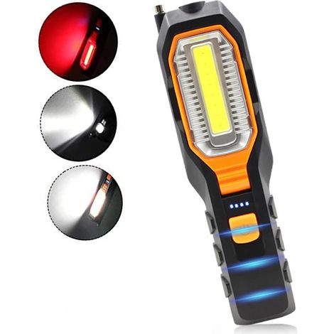 Lampe de travail LED rechargeable magnétique 400 lm IPX65 4 modes (1/4)