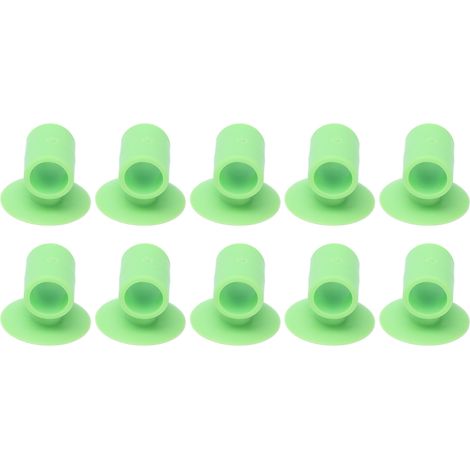 10 Pièces Butée de Porte en Silicone, Protège-Porte et Poignée Anti-Choc pour Salle de Bain, Chambre et Maison, Vert