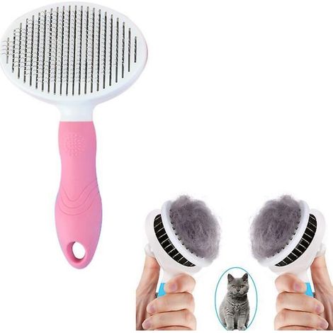 Peigne pour tondeuse à poils d'animaux de compagnie, accessoire de toilettage pour chiens et chats, brosse, outil de lissage, peigne à aiguille, râteau pour enlever les poils (1/5)