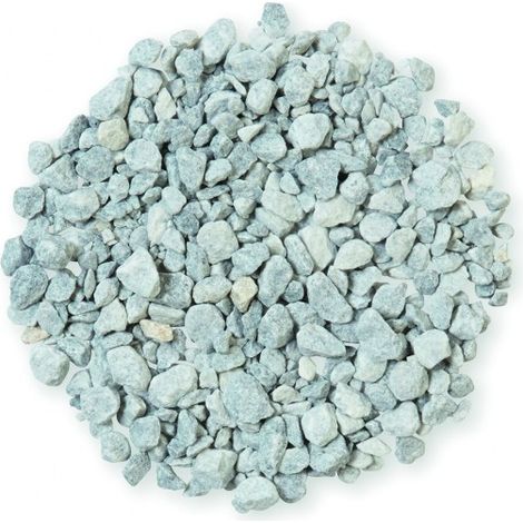 Gravier concassé marbre bleu turquin 8/16 mm - Sac 25 kg - Bleu turquin (1/2)