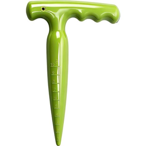 1 - Plantoir - Outil de jardinage - Long manche ergonomique - Pour transplantation de tomates et fleurs - Usage extérieur - Gris - 90x5x5cm