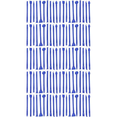 Spudger antistatique multifonctionnel léger, ABS souple, outil d'ouverture universel pour la réparation de téléphone bleu 100 pièces (1/5)