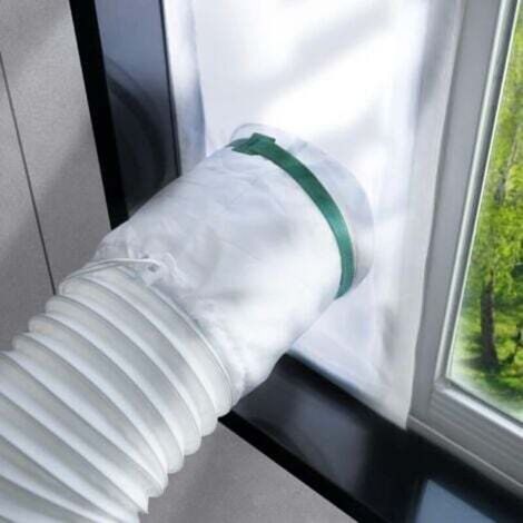 Kit de ventilation pour climatiseur portable, kit d'étanchéité pour climatiseur portable, longueur réglable de 10 x 40 à 64 pouces, étanche et facile à installer.