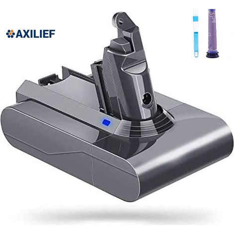 Batterie Li-ion 5000mAh 21.6V pour Dyson V6 DC62 DC72 Axilief – Compatible tous modèles V6 – Performance optimale (1/3)