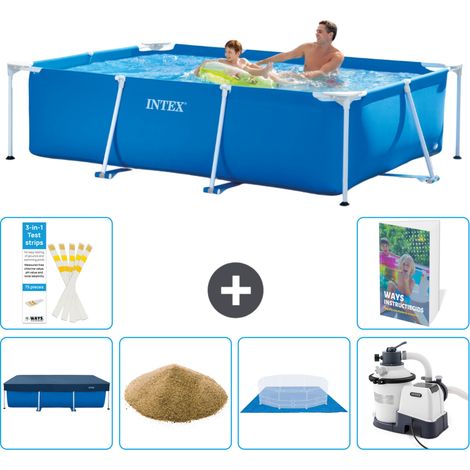Rechteckiger Frame Pool - 260x160x65 cm - 7-teilig S158