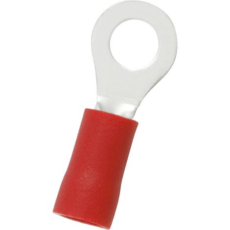 Cosses à œillet RS PRO, Isolé, Rouge, 1.5mm², 4.3mm, 8mm
