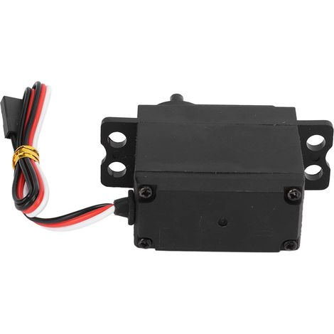 Servomoteur à engrenages en métal noir, treuil à voile en alliage, servos analogiques pour machine à câbles de navire RC (1/5)