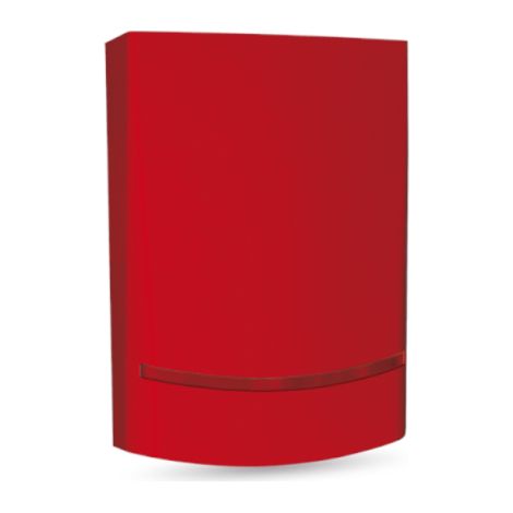 BLADE 24V sirena autoalimentata colore rosso - lampeggiante a led rosso alta luminosità - alimentazione 24V