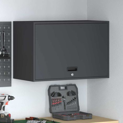Wandschrank für die Garage mit Gasdrucklift-Tür Anthrazit