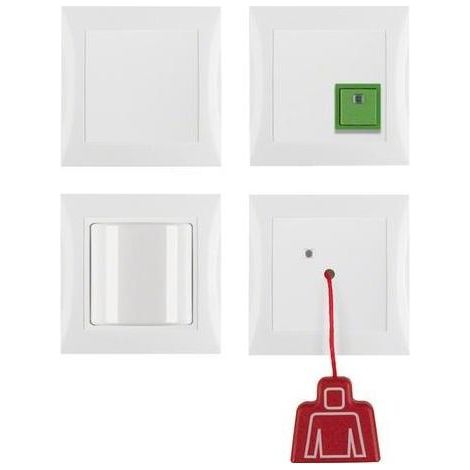 Berker Notruf-Set mit Rahmen S.1 polarweiß glän 52008989 (1/5)
