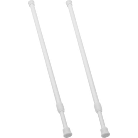 Tension Curtain Rods 40 70 CM Set of 2 Pieces No Drilling