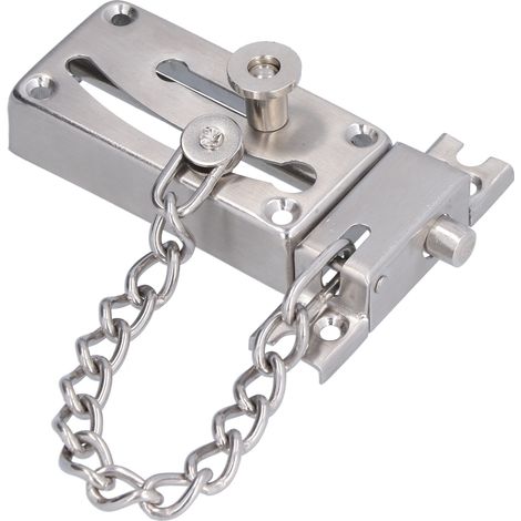 Verrou coulissant de porte en acier inoxydable, antivol, pour maison, hôtel ou appartement. (1/5)