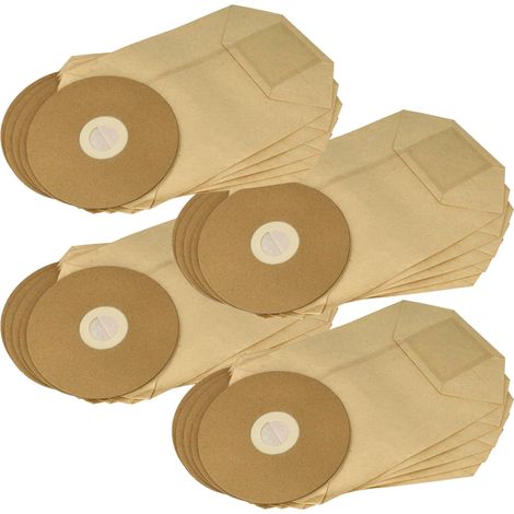 vhbw 20x sacchetto compatibile con Cleancraft FlexCAT 104 aspirapolvere - carta / cartone, 22cm x 19cm Marrone (1/4)