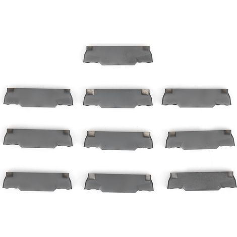 Lot de 10 plaquettes carbure indexables MGMN300-M LDA pour tour CNC, outils de coupe solides et précis. (1/5)