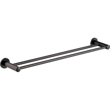 PaulGurkes Handtuchstange 2er Matt-Schwarz Bad-Acessoire Serie Nox (1/2)