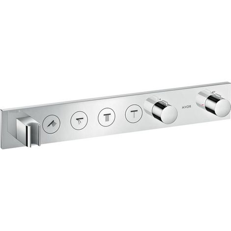 Module thermostatique Select encastré 600 x 90 mmavec 4 fonctions chroméé