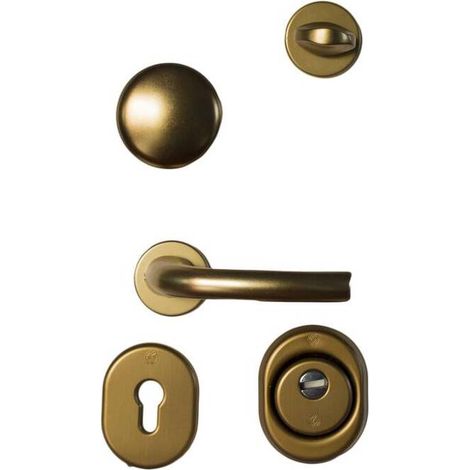 C KIT ACCESSORI BRONZO P/PORTA BLINDATA CILINDRO EUROPEO