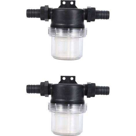 CSPARKV 2 pack Pompe à eau filtre filet arroseur réglable en ligne Transparent maille crépine arrosage outil pour jardinage pompe à eau(interface:20mm) (1/4)