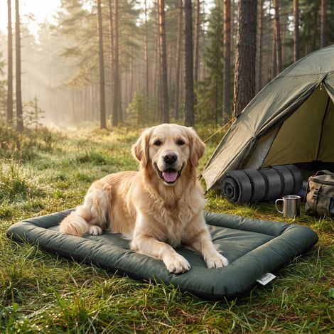 Panier imperméable pour chien avec fond antidérapant, pliable et lavable, pour chiens et chats de taille moyenne et grande. (1/5)