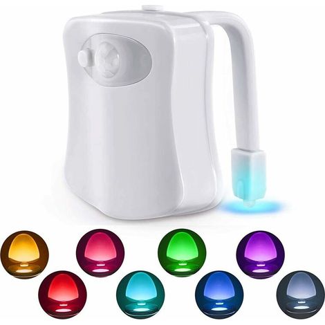 Motion Sensor Toilet Light, LED Toilet Light with Motion Sensor, Battery Operated for Parent Kids in Bathroom, Home (1/5)