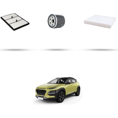 Kit tagliando 3 filtri compatibile con Hyundai Kona 1.6 Hybrid 104kw dal 2019 (1/4)