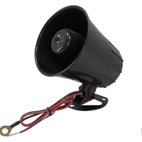 26-27 Sirenas de alarma universales, bocina eléctrica potente de 125 dB para exteriores, uso personal, para coche, moto, camión, 12 V, 24 V, accesorios para coche 57741