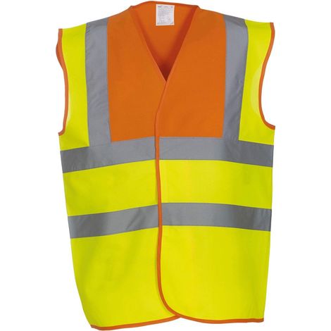 Gilet YOKO alta visibilità Giallo / Arancione XL
