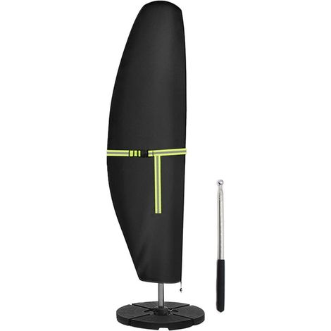 Housse de Parasol Imperméable 265 x 40 x 70/50 cm, Résistante aux Uv, en Pvc Robuste, Idéale pour les Parasols Déportés et les Parasols sur Pied. (1/5)