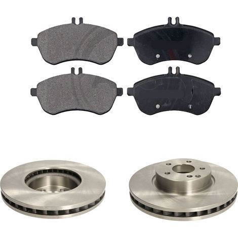 KIT FRENI ANTERIORI compatibile con MERCEDES-BENZ CLASSE E COUPE' C207) - DISCHI + PASTIGLIE OEM: P 50 067 , P 50 069 / 17874 , 17759 /SOSTITUZIONE DIRETTA/BASSA POLVERE/SILENZIOSO