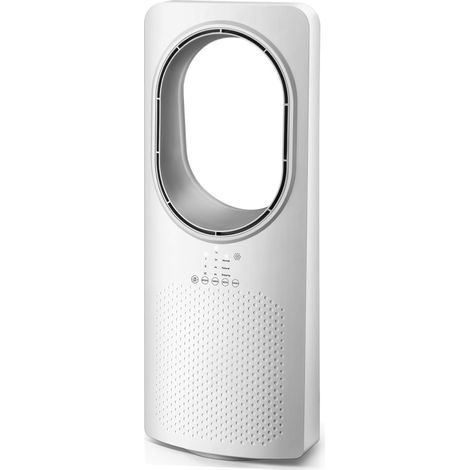 Wintem - Ventilatore a Torre Silenzioso Freezy Senza Pale con Telecomando, 3 Velocità, 3 Modalità, Timer 15 Ore e Oscillazione, Ventilatore da Terra con Display LED e Comandi Touch Intuitivi (1/5)
