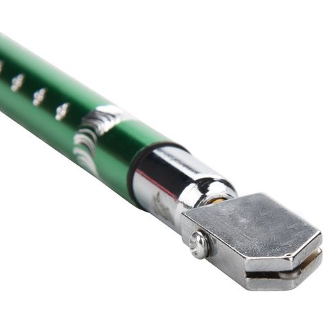 Tragbarer Glasschneider mit rutschfestem Griff zum Schneiden von 3-15 mm Glas (Grün) (1/5)