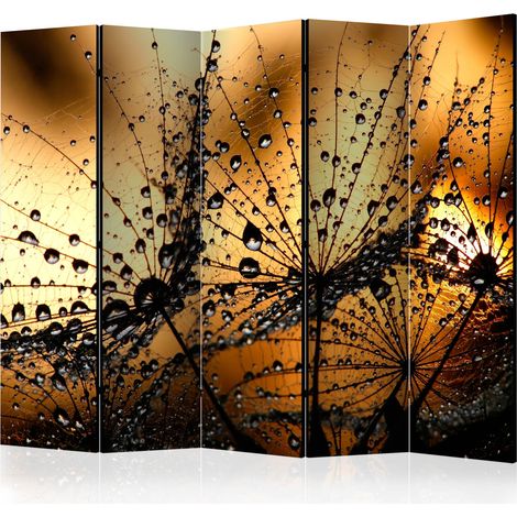 Paravento - Dandelions in the Rain II [Room Dividers] - 225x172 (1/4)