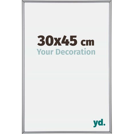 yd. - Cadre photo 30x45 - Argent Brillant - Plastique - Annecy