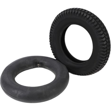 Set di camere d'aria per pneumatici da carriola, set di pneumatici e camere d'aria 3.00-8, camera d'aria multiuso in gomma resistente da 14 pollici per pneumatici da carriola.