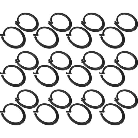 Lot de 30 Crochets en Plastique Forme C pour Rideaux de Tonnelle Résistants aux Intempéries Support Robustes pour Rideaux et Voilages Accessoires Polyvalents pour Tentes de (1/5)