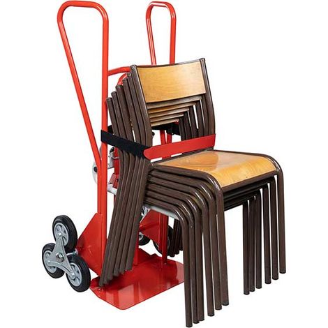 Diable porte chaise bavette fixe poignée fermée 250 kg roues étoiles FIMM - 810005345