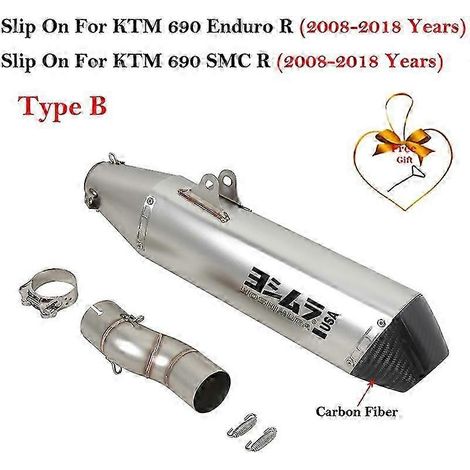 Silenciador De Tubo De Escape Para Motocicleta, Silenciador De Fibra De Carbono Db Killer Para Ktm 690 Enduro R Ktm690 Smc R Duke 2008 - 2018( Type B) (1/5)