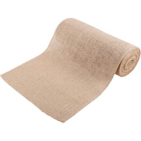 1 Rouleau de Chemin de Table en Toile de Jute de 30 cm de Largeur et 10 M de Long, Chemin de Table de Ferme, Décoration de Mariage (1/4)