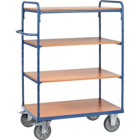 Fetra Etagenwagen mit 4 Böden aus Holz 1000x600mm Ladefläche (1/2)
