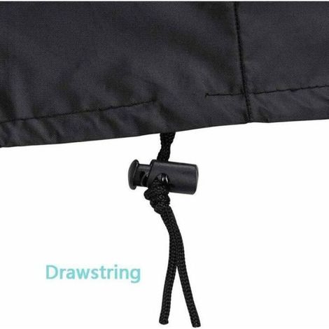 Schutzhülle für Whirlpool – Wasserdicht – UV-beständig – Elastischer Saum – 218 x 218 x 30 cm – Schwarz (1/5)