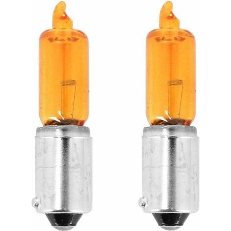 – Lot de 2 ampoules clignotantes 12V 21W BAY9S – Couleur orange pour voiture et moto – Visibilité optimale sur la route (1/3)