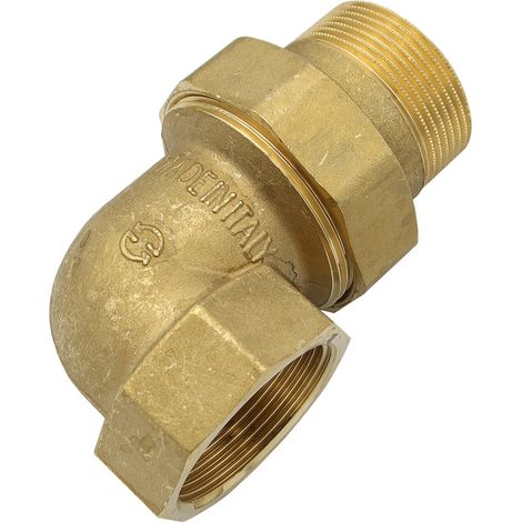 Rohr Winkelverschraubung 1 1/2 Zoll IG/AG Messing Gewinde Fitting (1/4)