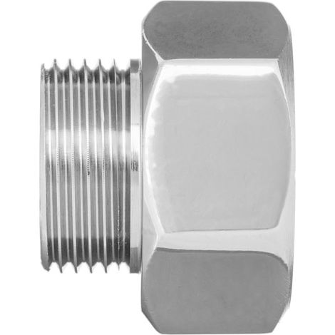 Reduzierstück aus verchromtem Messing 3/4" x 1/2" Innen-/Außengewinde (1/3)