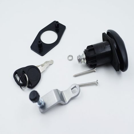 Drehbares 30-mm-Zinklegierungs-Nylon-Türschloss für Wohnwagen, Yachten und Wohnmobile, wird mit 2 robusten Schlüsseln geliefert.