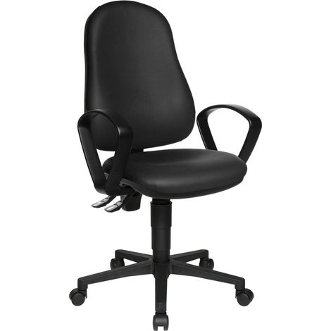 Topstar Bürostuhl / Drehstuhl CALIFORNIA 25 HD Softex schwarz (1/2)