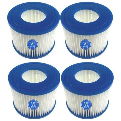 4 Pieces Replacement Filter Cartridges for Lay-Z-Spa Bestway Flowclear Bestway SPA type VI swimming pool (1/4)