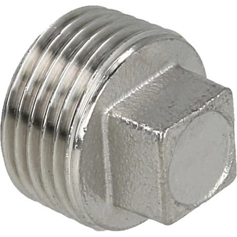 Bouchon carré en inox 3/4'' FM