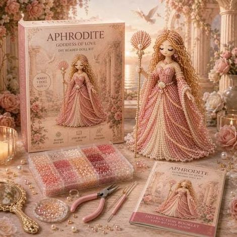 Design pratique et innovant, adorable coffret de bijoux Divine Beaded Goddess - A -