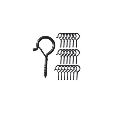 Q Hanger Schraubhaken, Aufhängehaken für Lichterketten mit Sicherheitsschlaufe, Aufhängehaken für Weihnachtsbeleuchtung, Kabel und Gartenpflanzen, Futterspender