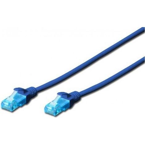 Cavo di Rete Dritto Non Schermato Cat.5E 2 mt Blu